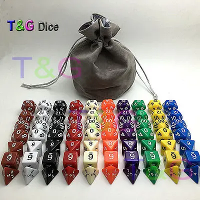 10 наборов 7 эльфов Кости полный комплект d4 d6 d8 d10 d12 d20 % dnd|dnd dice|dice dnddice set |