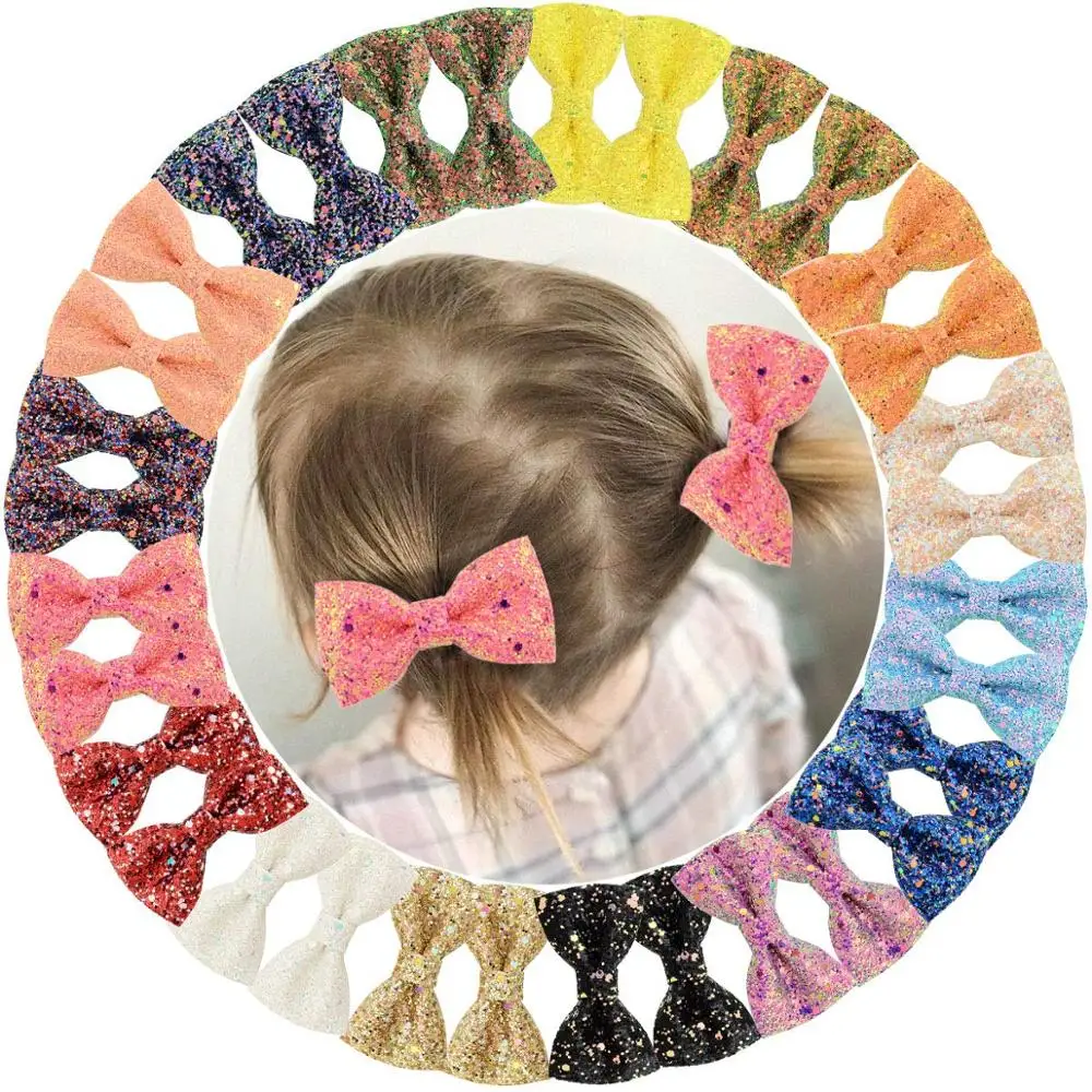 3 дюйма банты для волос с блестками девочек 32 шт.|accessories fashion|fashion accessorieshair bows |