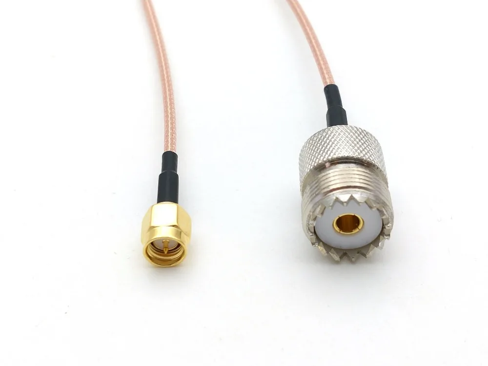 20 шт. UHF SO239 женский PL259 к SMA штекер обжимной RG316 кабель