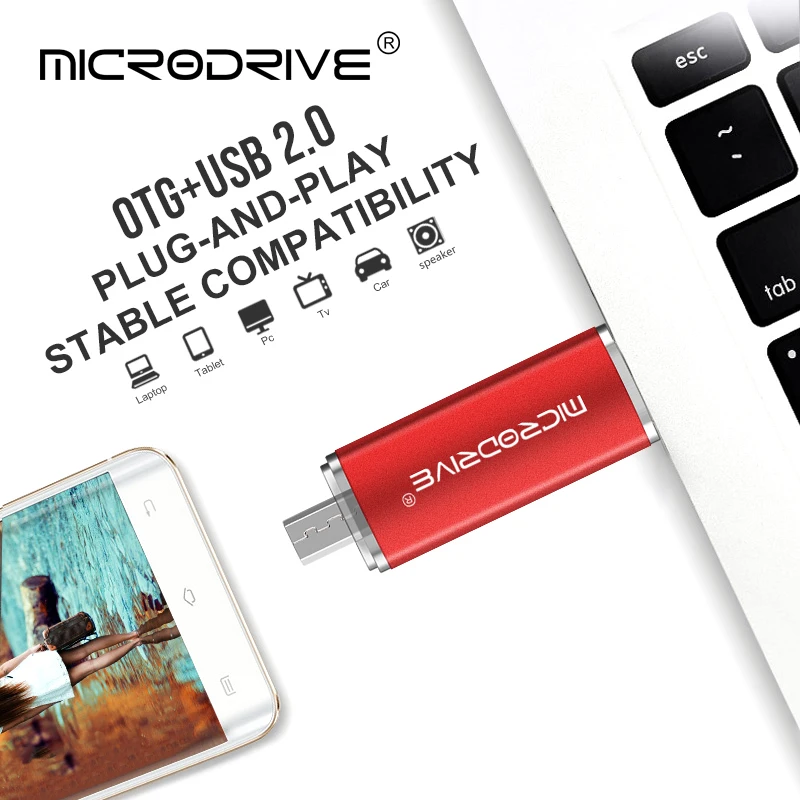 Металлический флеш-накопитель 3 в 1 Type-C 32 ГБ флеш-память usb 16 128 64 OTG ручка подарок -