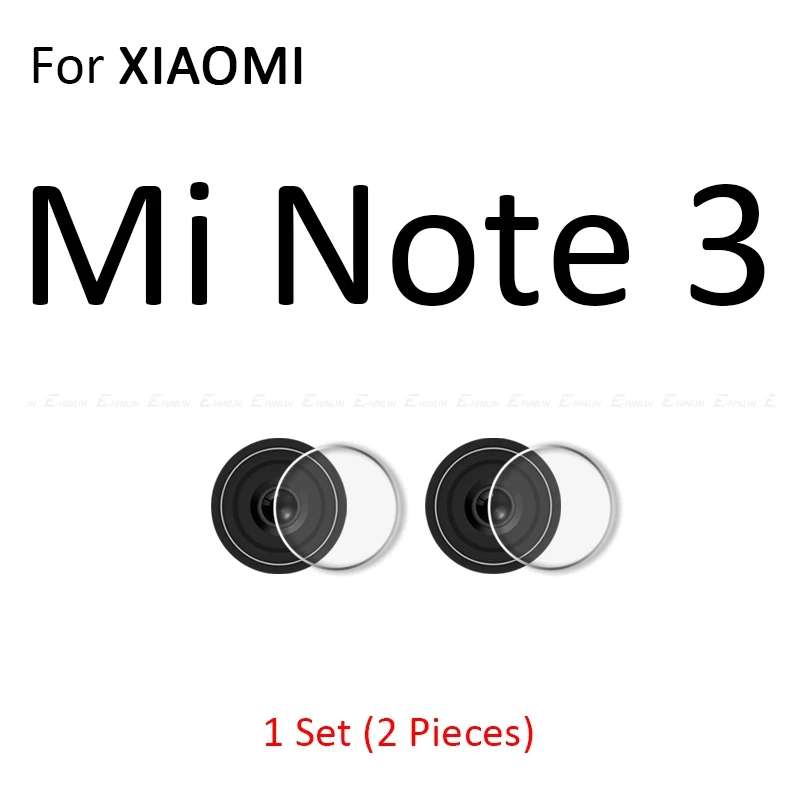 For XiaoMi Mi Note 3 Задняя Камера защитная крышка объектива закаленное Стекло чехол для Xiaomi mi 9 8 до 9 лет A3 A2 Lite Red mi Note 8, 7 6 5 10 Pro 6A S2 mi x Max 3 - Цвет: For XiaoMi Mi Note 3