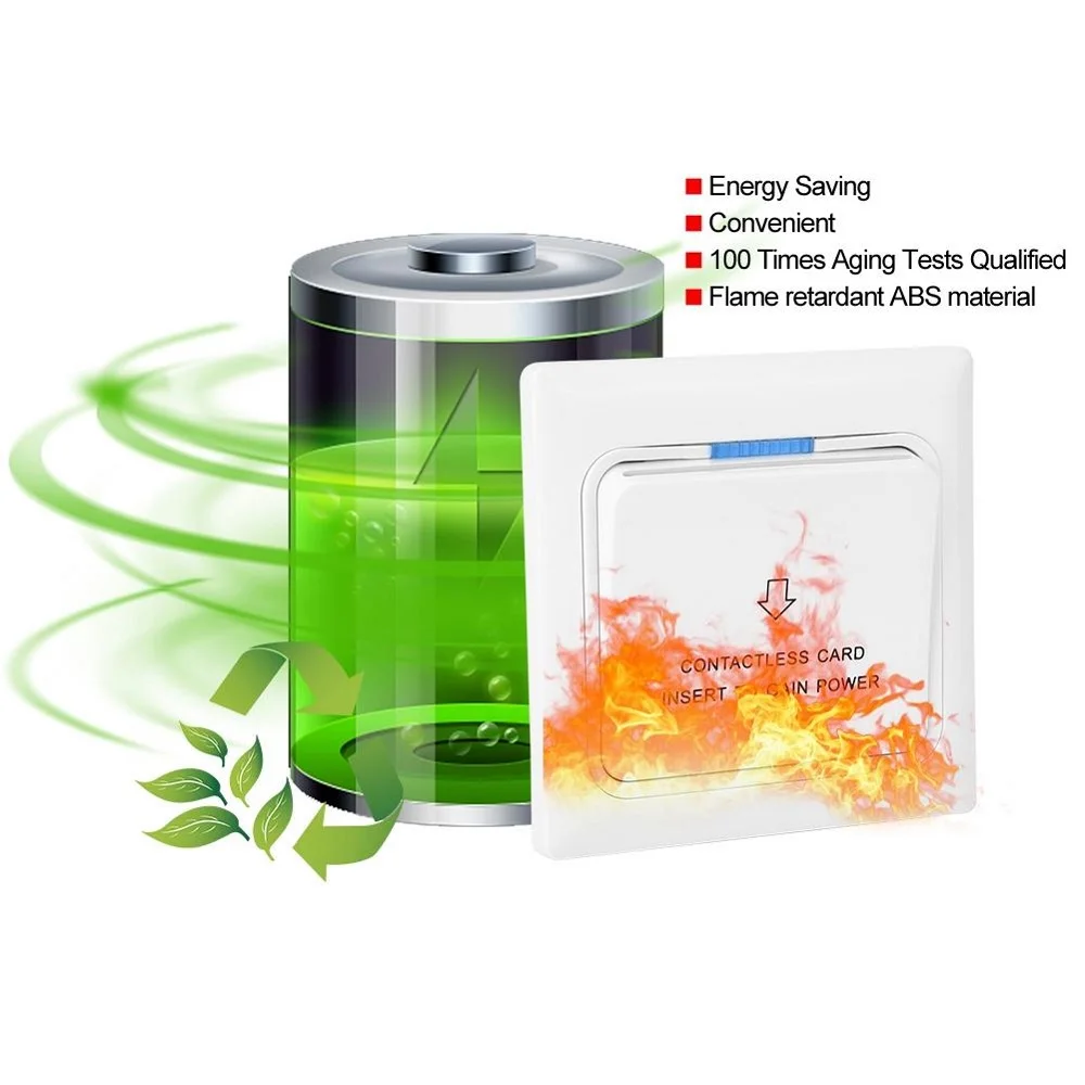 170 В-240 В датчик карты ключа питания панель переключателя распознавания