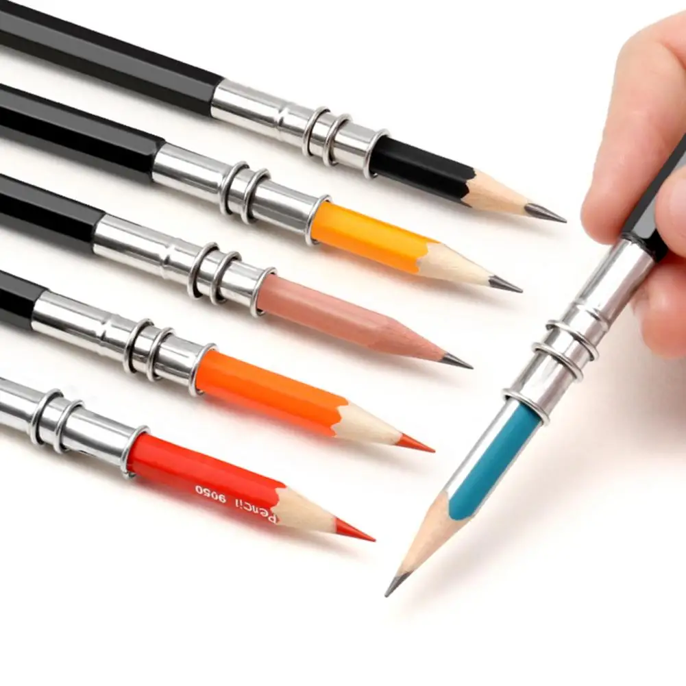 Регулируемая двойная головка карандаш удлинитель держатель эскиз школьные