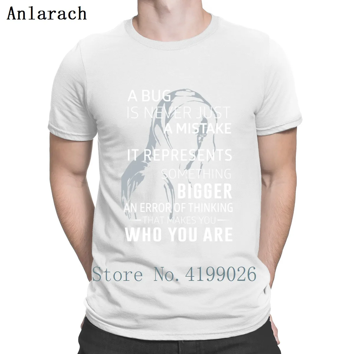 Mr Robot A Bug-это никогда не просто ошибка футболка Sunlight Natural весна-осень одежда с