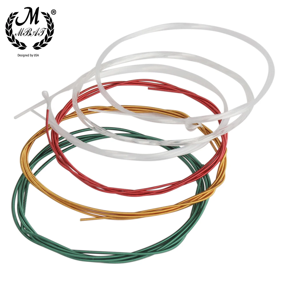 M MBAT 6PCS String Classical Guitar Strings C105 Colorful High-Quality Nylon Wound Guitar String Instrument Accessorie