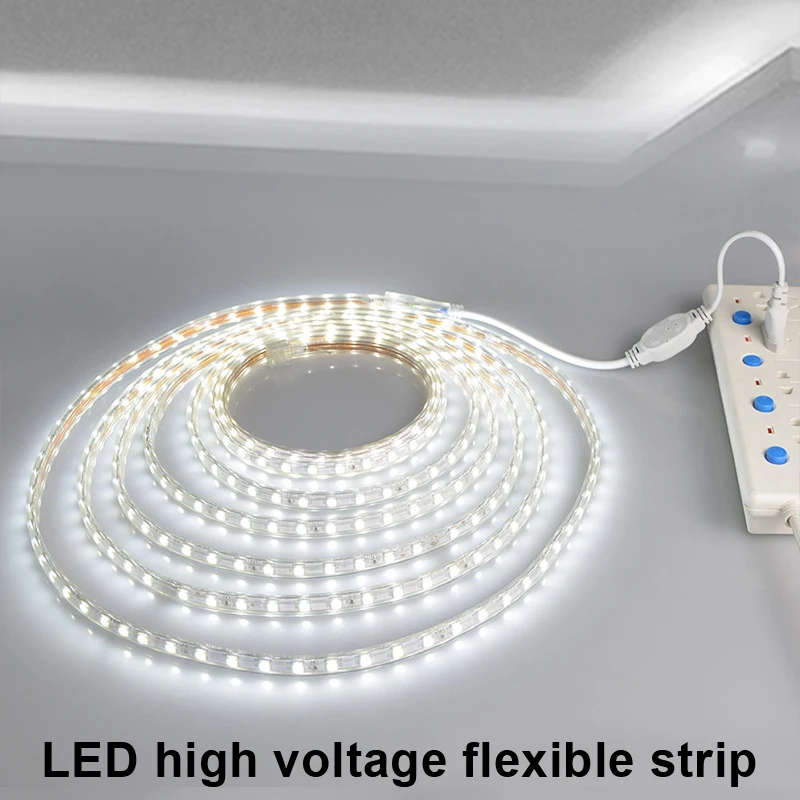 SMD 5050 EU Plug 220 В Светодиодная лента светодиодный светильник вечерние лампы для