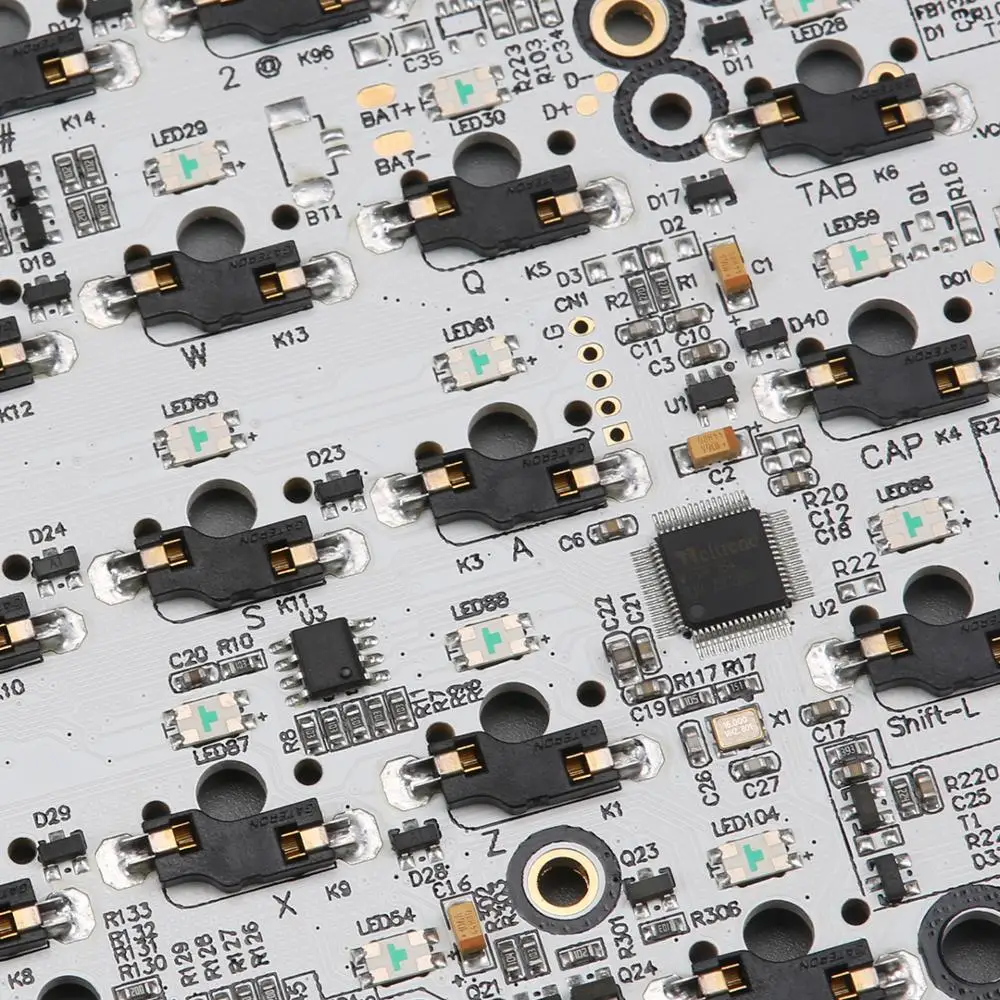 KBDfans Новое поступление GK64 pcb RGB 60% 64 клавиши Горячая замена PCB diy механическая клавиатура hotswap разъем