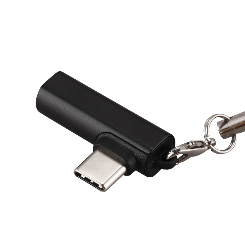 Локоть образный разъем USB Type C до 3 5 мм для наушников адаптер провода управления