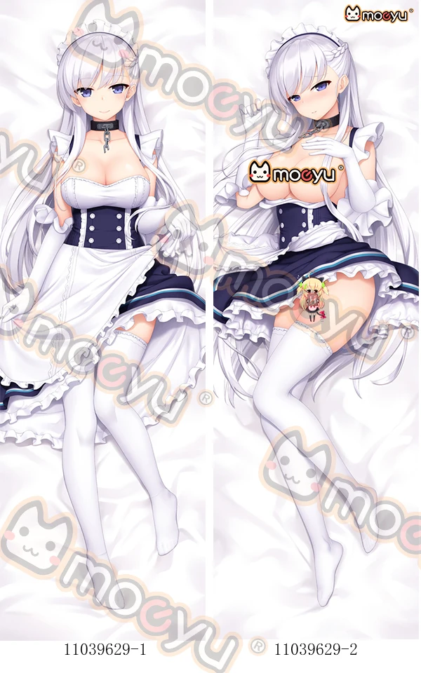 Чехол для подушки с аниме Азур Лейн хмс Белфаст Обнимание тела чехол