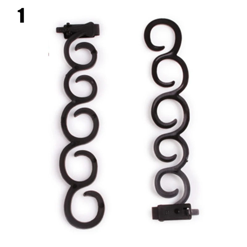 

2 Pcs Hairdressing Tools Hair Braiding Twist DIY Styling Portable for Women Lady EY669