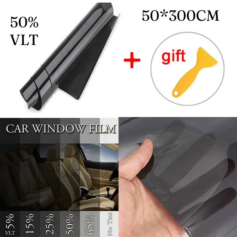 

Устойчивая к царапинам Тонировочная пленка для окон набор для тонирования полезные аксессуары 50% VLT светильник для автомобиля офиса дома