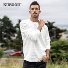 Мужская толстовка с капюшоном KUEGOU, черная однотонная толстовка с капюшоном, жаккардовая, с надписью, в стиле хип-хоп, осень 2022