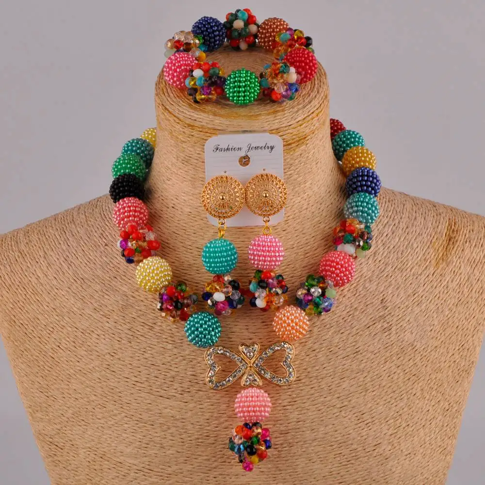 Красивый Многоцветный Африканский комплект украшений ZZ26 | Украшения и