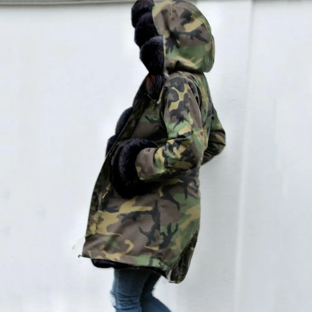 Женская зимняя куртка пальто модное женское с капюшоном искусственный мех