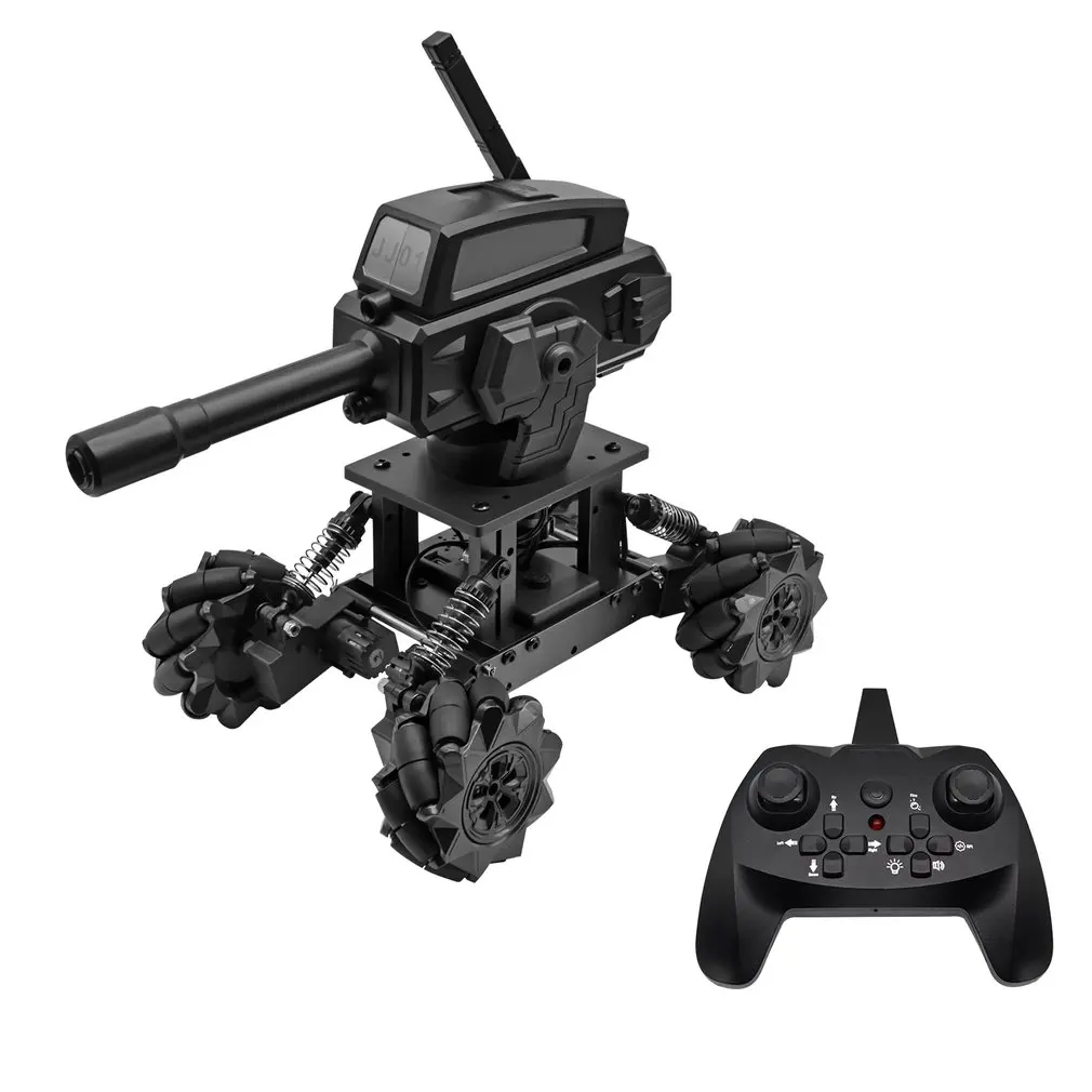 

Программируемый танк на радиоуправлении, для самостоятельной сборки, полноприводный, 14CH JJ-01 с пусковой водяной бомбой, для вождения по безд...