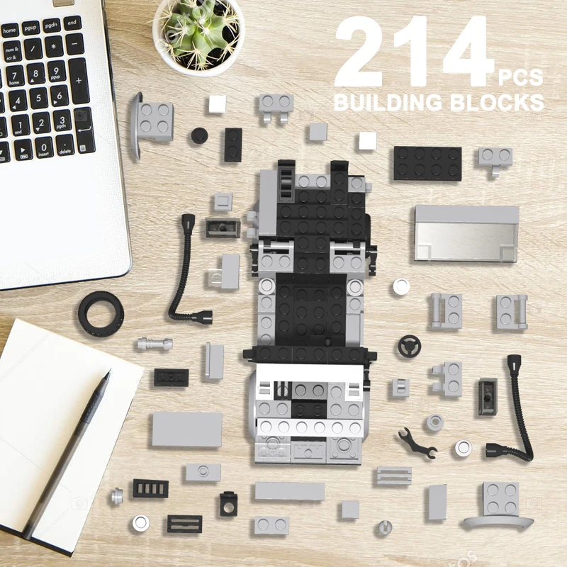 

BZB MOC World 23436 Building Block Delorean From Back To The Future In Minifig Scale For MOC DIY Kids Gifts Educational Toys