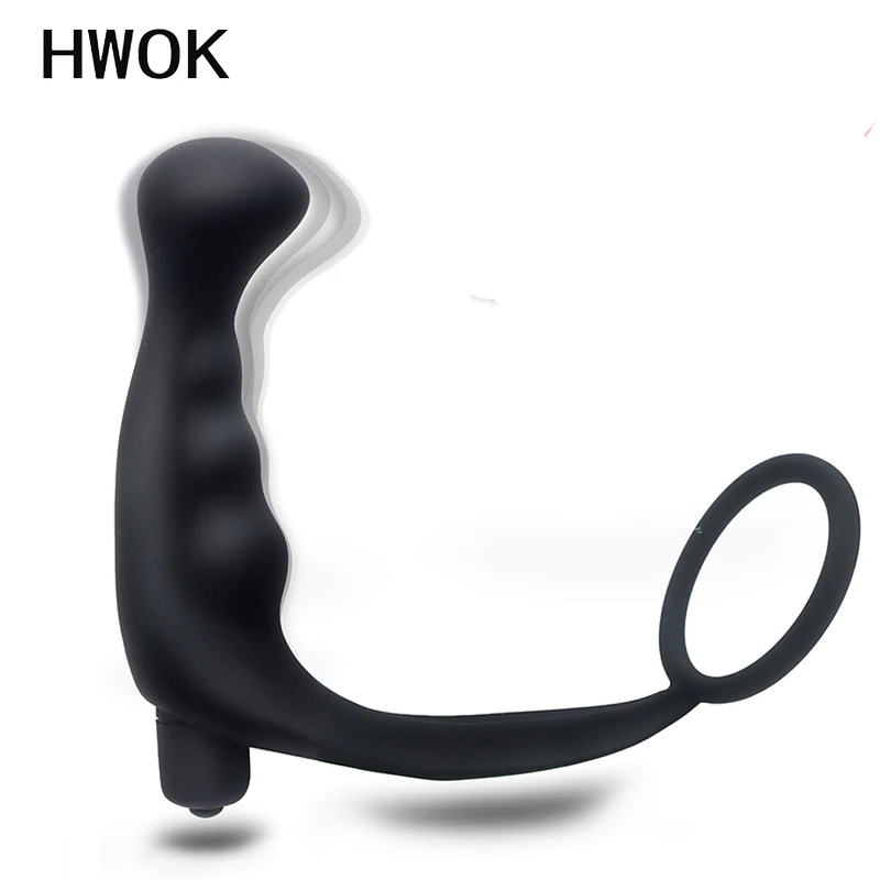 Анальная пробка вибрирующее кольцо Мужской мастурбатор Силиконовый анальный