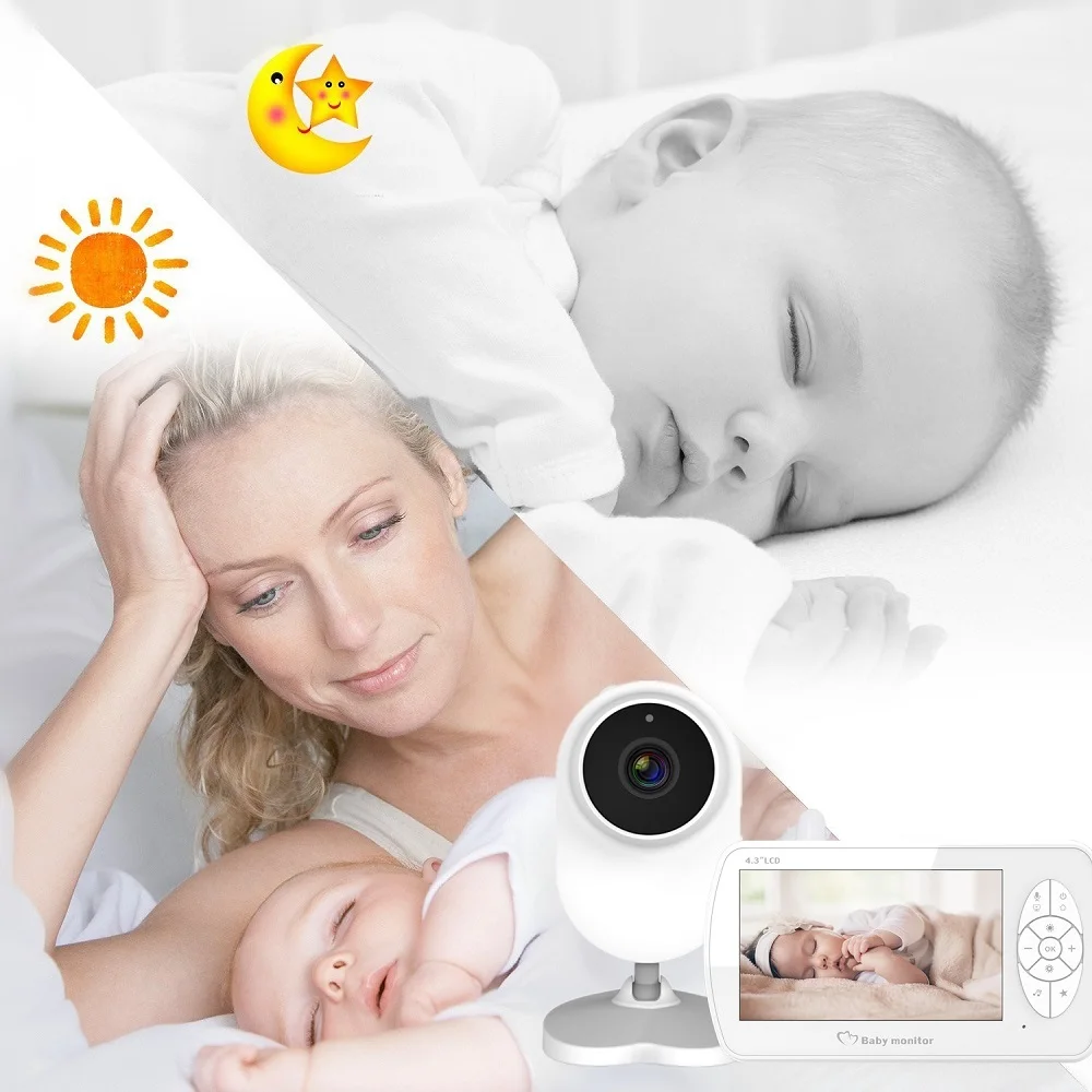 4 3 дюймовый радионяня беспроводная видео с камерой двусторонняя аудиосвязь