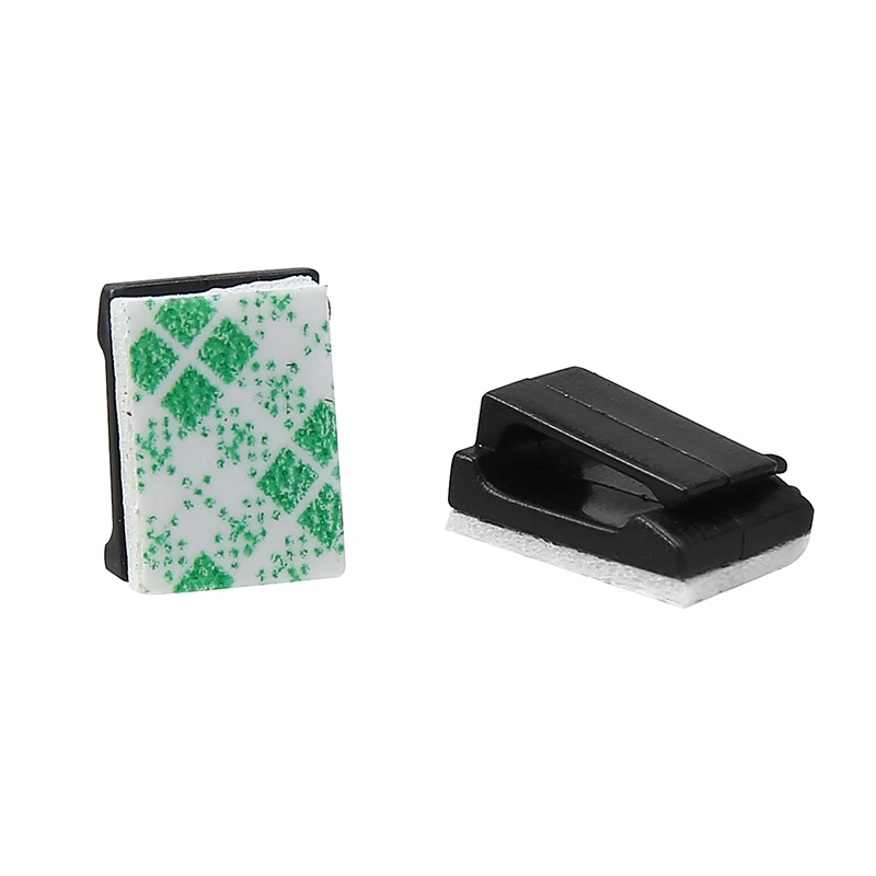 MAYITR 50 шт. зажимы для автомобильных проводов черный пластик клейкий кабель