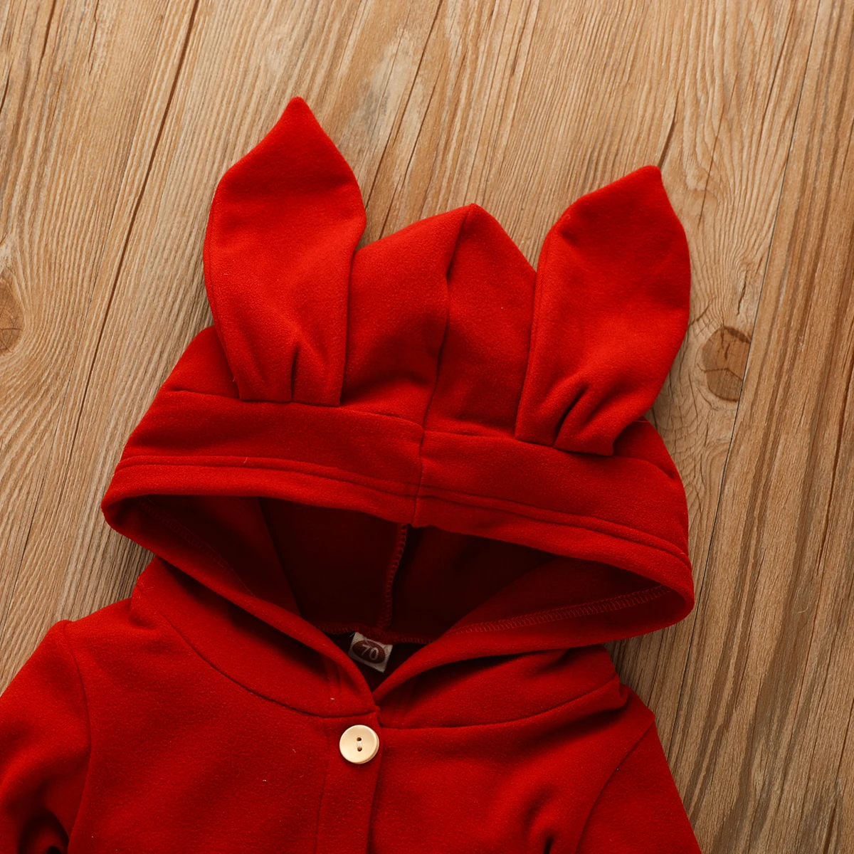 

Newborn Baby Boy Girl Rompers Playsuit Cotton Clothes Cartoon Rabbit Ear Hooded Romper Autumn Long Sleeve Jumpsuit Outfit