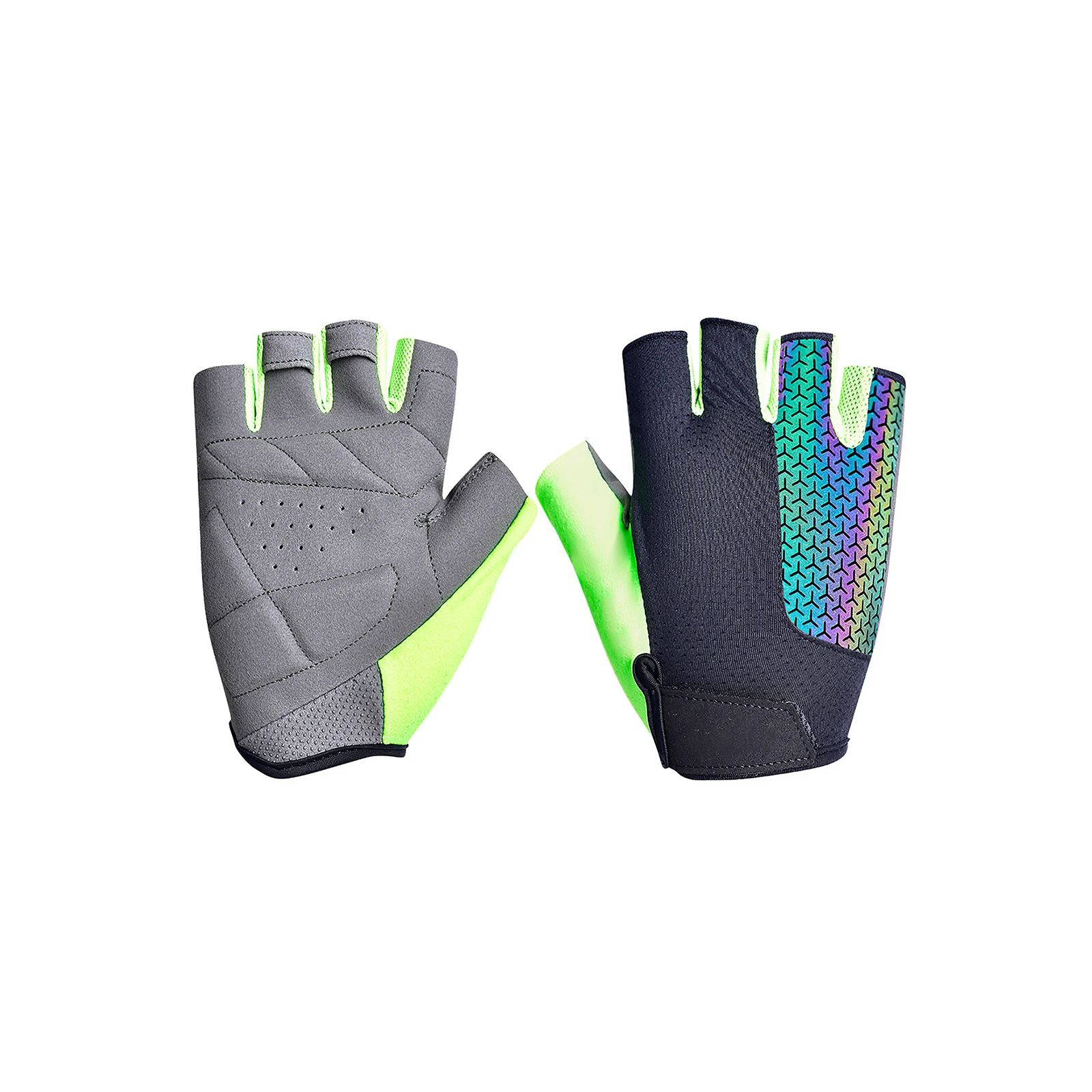 

Breathable Net Cloth + Leather Cycling Gloves Comfortable Thermal Bike Gloves Universal Half Finger Sport Gloves Protective