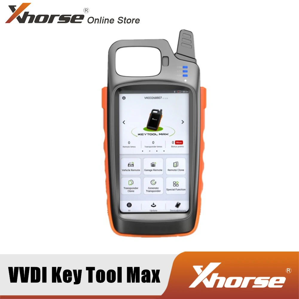 Xhorse VVDI KEY TOOL MAX Remote и чип-генератор использует HD ЖК-экран с четким интерфейсом
