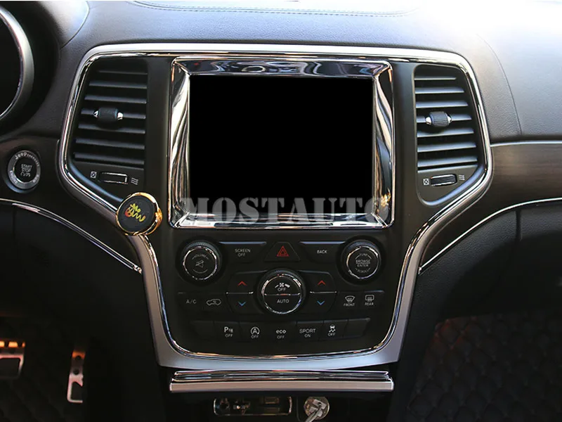 Хромированная консоль для Jeep Grand Cherokee из АБС-пластика отделка GPS-навигации 2014-2018 1