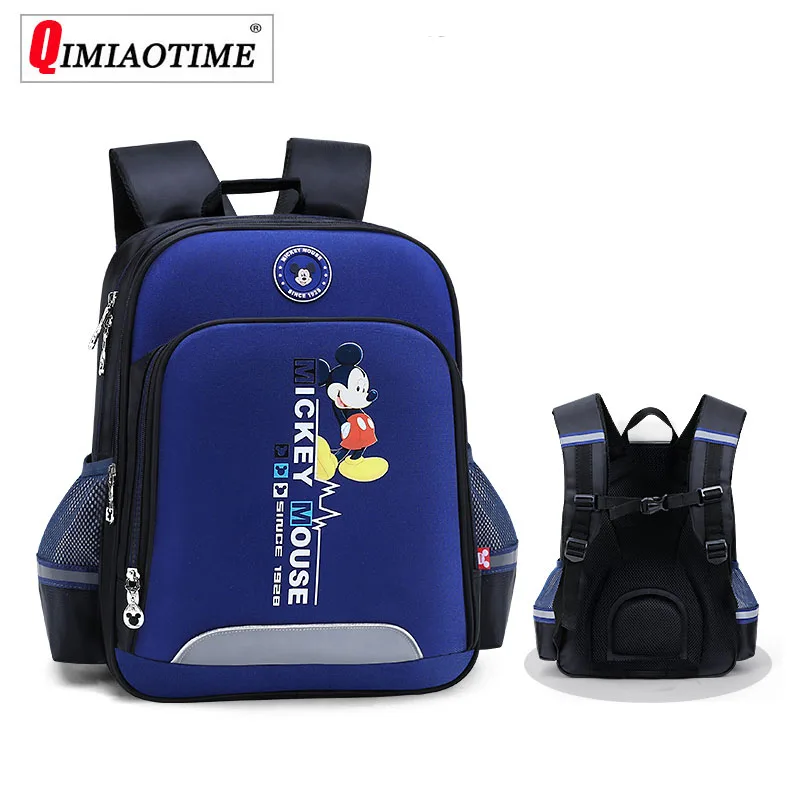 Нейлоновая Водонепроницаемая школьная сумка для мальчиков и девочек Сумка Микки