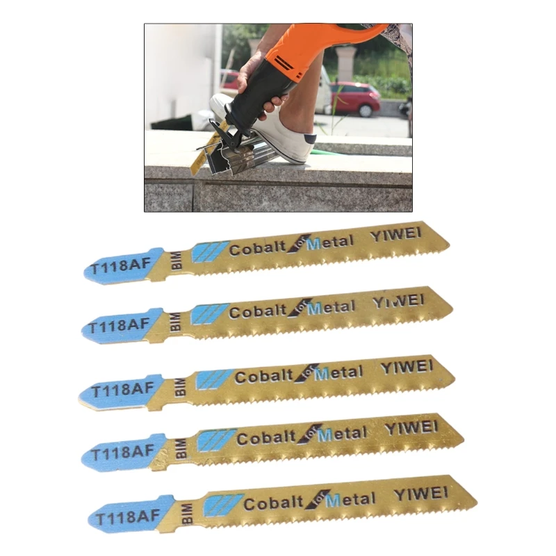 Лезвия для сабельной пилы HCS T118AF быстрорежущее полотно резки дерева и металла 5