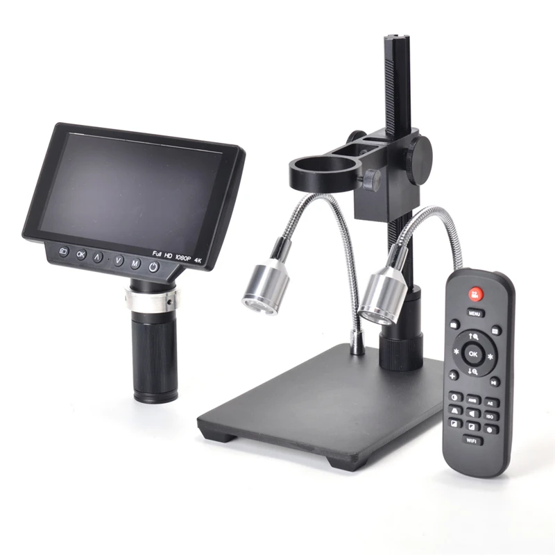 KE-210 5 Inch Screen 16MP 4K 1080P 60FPS USB & WIFI Digital Industrial Microscope Camera 150X C-mount Lens 1/2.3 Imaging Sensor |