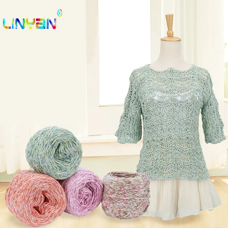 100 г * 2 штуки оптовая продажа хлопковая лента вязаная пряжа ручная вязка для