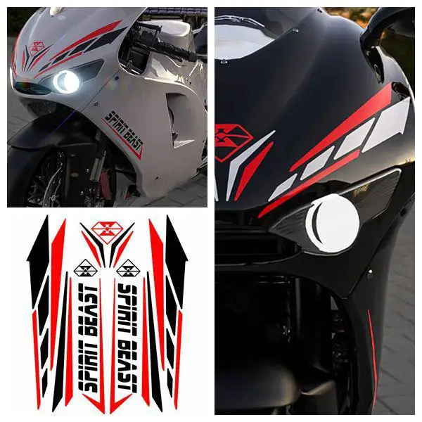 

Studyset Reflective Cool 3D Motorcycle Sticker Fuel Oil Tank Luminous Waterproof Decal Universal for Yamaha etc