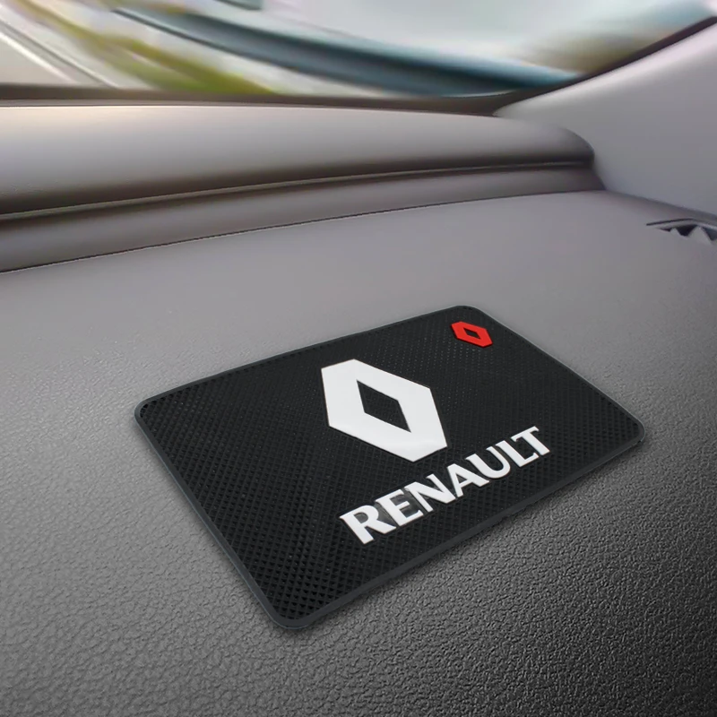 1 шт. нескользящий коврик для телефона с логотипом автомобиля Renault Megane 2 3 Duster Logan Clio