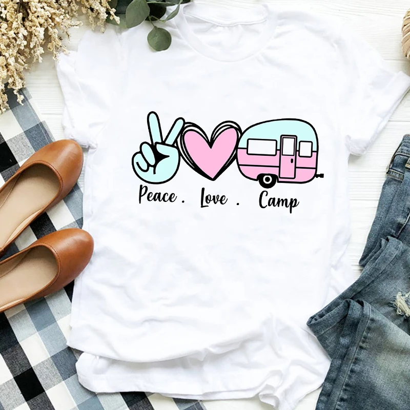 

Women Lady Love Heartbeat Print T Shirt Women Short Sleeve O Neck Loose Tshirt Summer Women Tee Shirt Tops Camisetas Mujer
