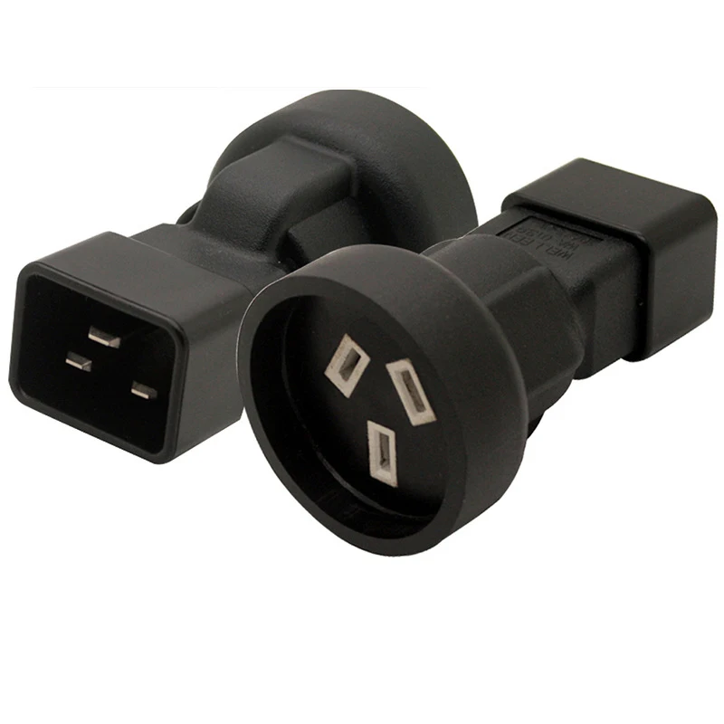 

10pcs C20-AU IEC 320 C20 to SAA New Zealand Australia Plug 3-pin Female Power Adapter AU Socket for PDU UPS AC Converter