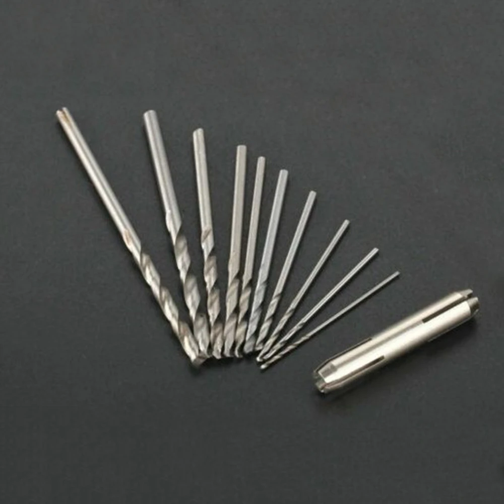 Hand Push Drill Pin Vise Chuck Micro Bits Set 0.5-3mm | Инструменты