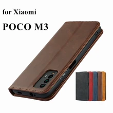 Leather case for Xiaomi POCO M3 Flip case card holder Holster Magnetic attraction Cover Case Wallet Case