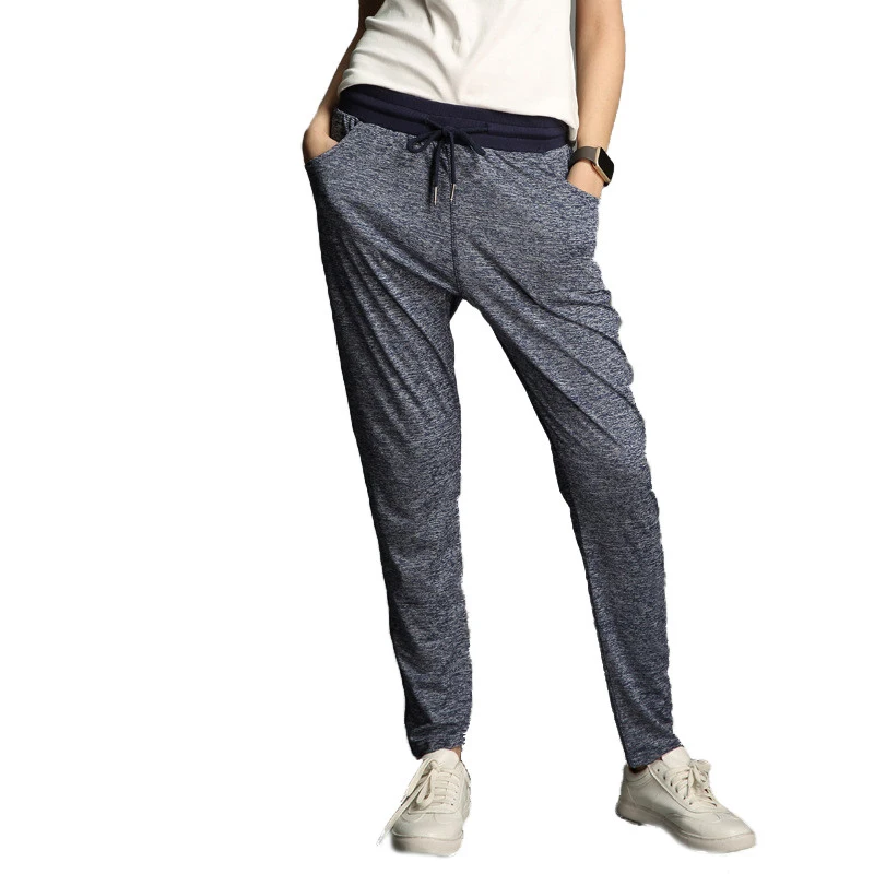 Брюки-султанки Fanceey женские в клетку повседневные спортивные штаны Карго