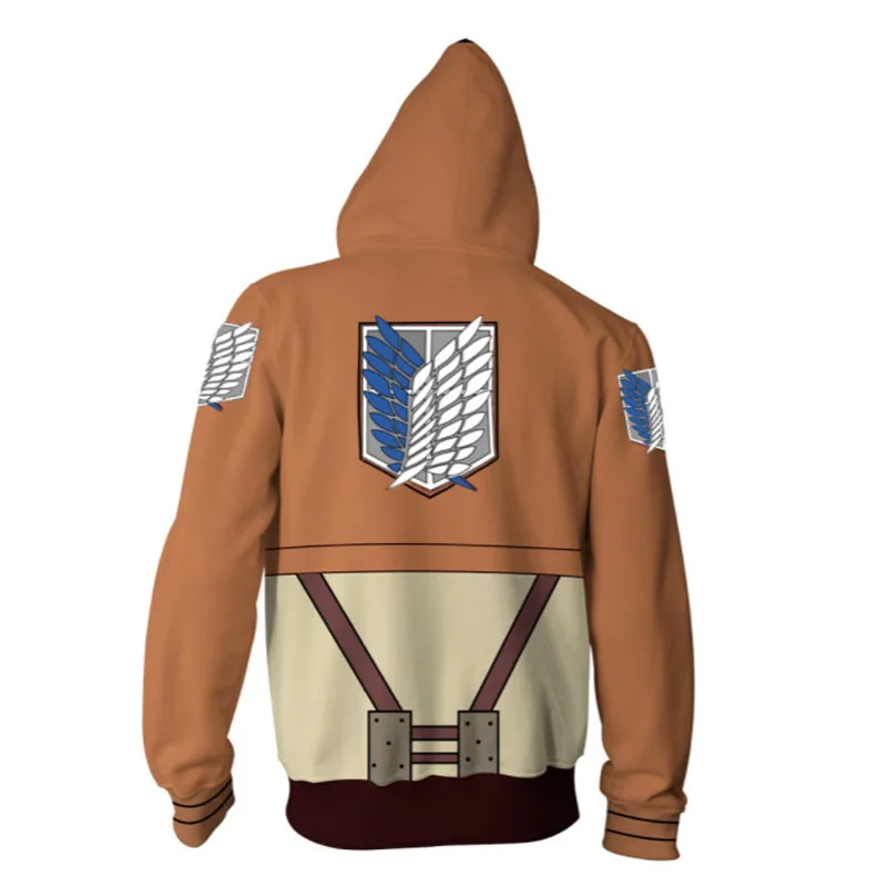 Толстовки для косплея атака на Титанов Леви Аккерман куртка молнии с капюшоном