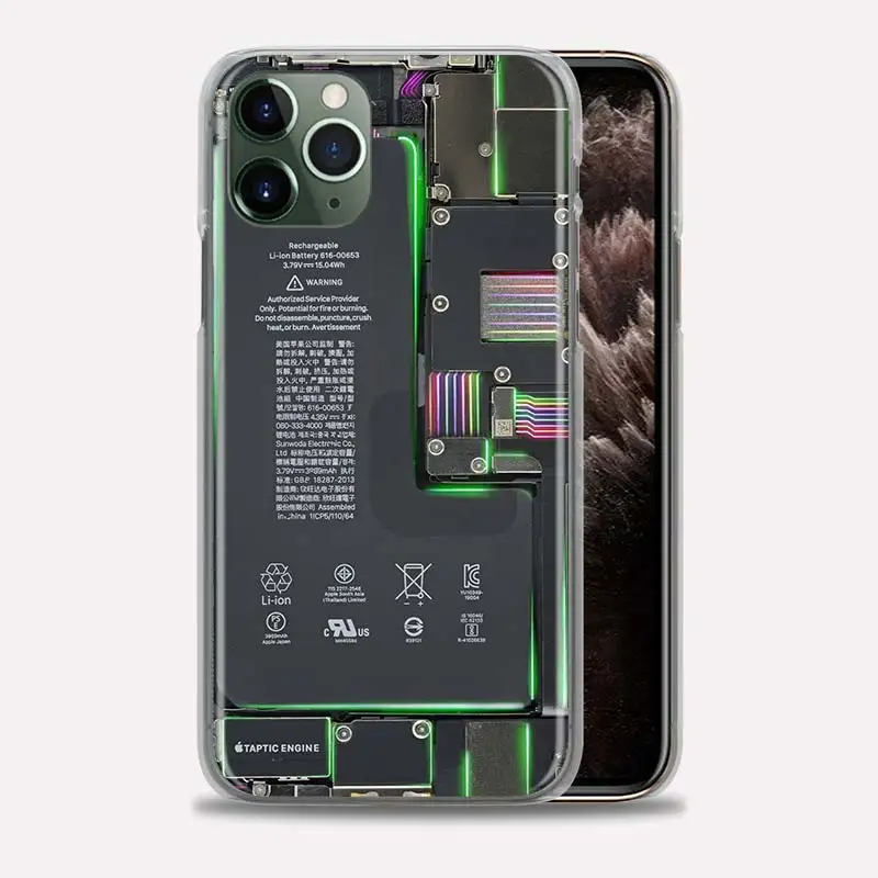 

Camera Battery Calculator Bumper Case For iPhone 11 Pro Max 12 Pro X XS Max XR 7 8 6 6S Plus SE Hard PC Phone Bags Cover Coque