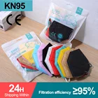5-100 шт. fp2 KN95 Mascarillas FFP2 многоразовые 5-слойные защитные фильтры 95% PM2.5 против капель маски для лица цветные ffp2mask ce
