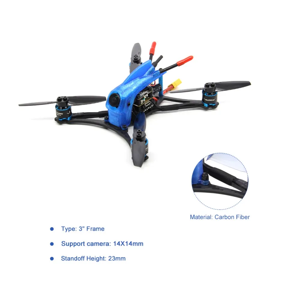 HGLRC Parrot132 FPV гоночный Дрон BNF F411 управление полетом 13A 4в1 ESC 1106 3800 кв мотор