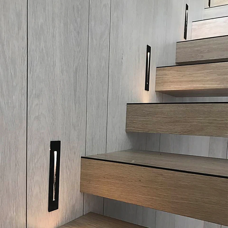 Светодиодный светильник для помещений алюминиевая Встраиваемая лампа лестницы