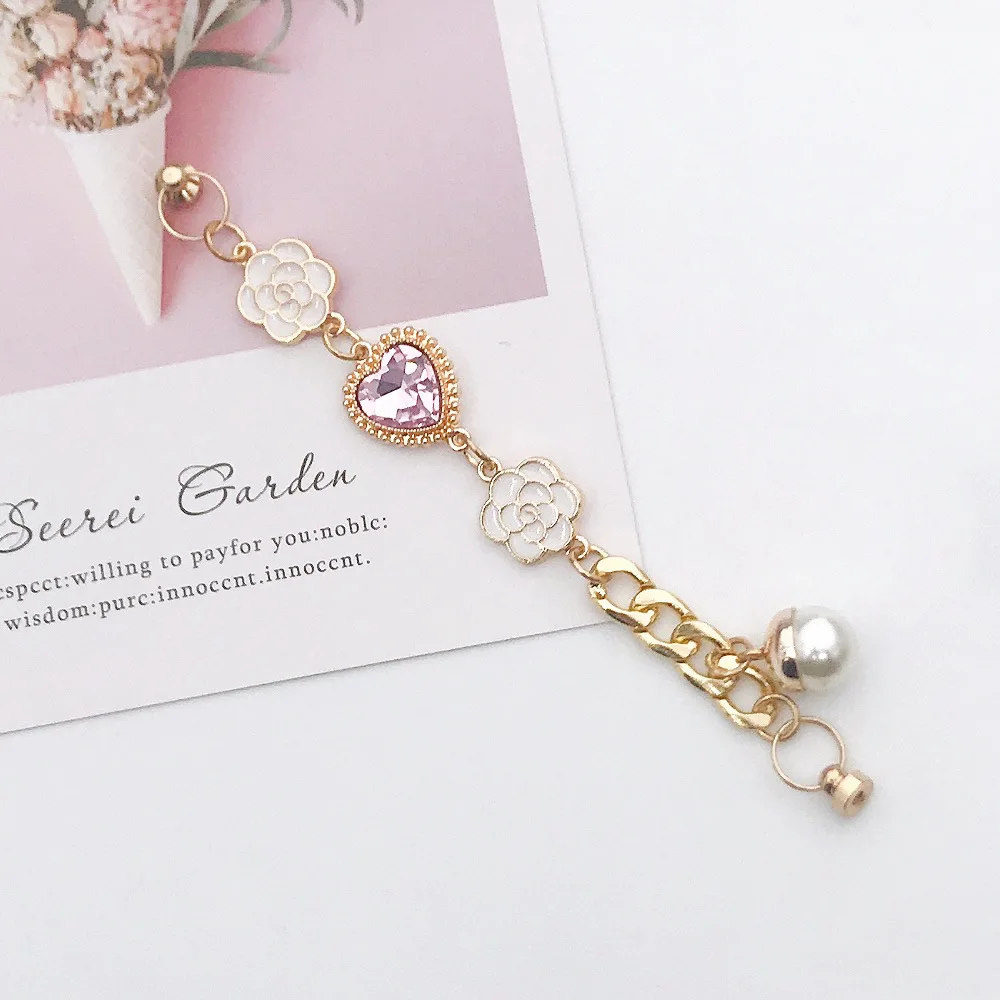 new love gemstone bracelet diy mobile phone shell jewelry accessories mobile phone shell screw buckle fixed free global shipping