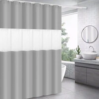 modern bathroom 180x200cm thick peva shower curtain 3d splicing translucent waterproof mildew toilet shower partition curtain