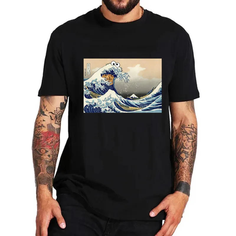 Футболки с изображением печенья монстра Забавные футболки японским печеньем и