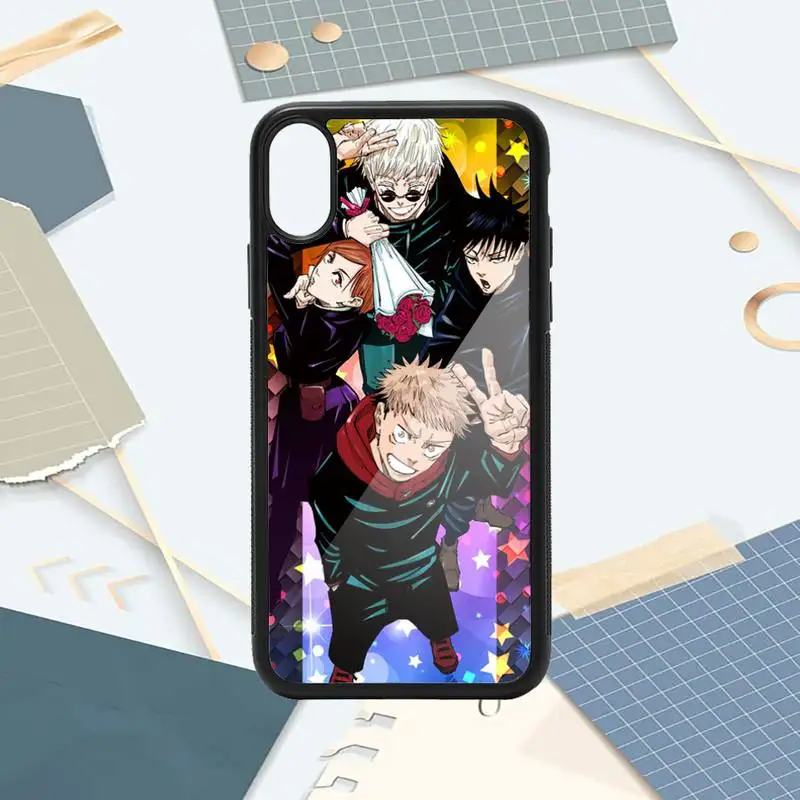 

Jujutsu Kaisen Anime fundas Phone Case PC for iPhone 11 12 pro XS MAX 8 7 6 6S Plus X 5S SE 2020 XR