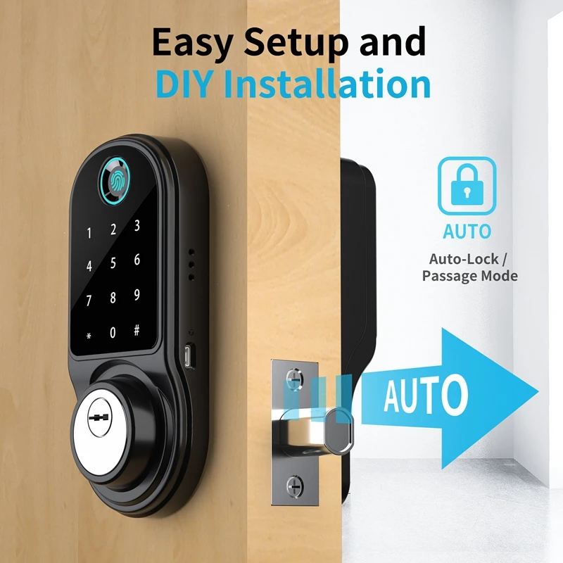 Умный бесключевой доступ электронный сенсорный экран передний Bluetooth Tuya APP Alexa