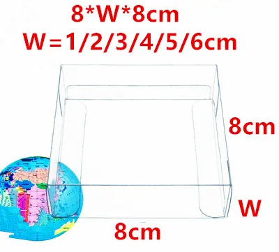 

8 * W * 8 см прозрачная квадратная фотопластиковая картонная коробка для свадебных конфет товары для вечерние коробка Diaplay упаковка подарочная коробка