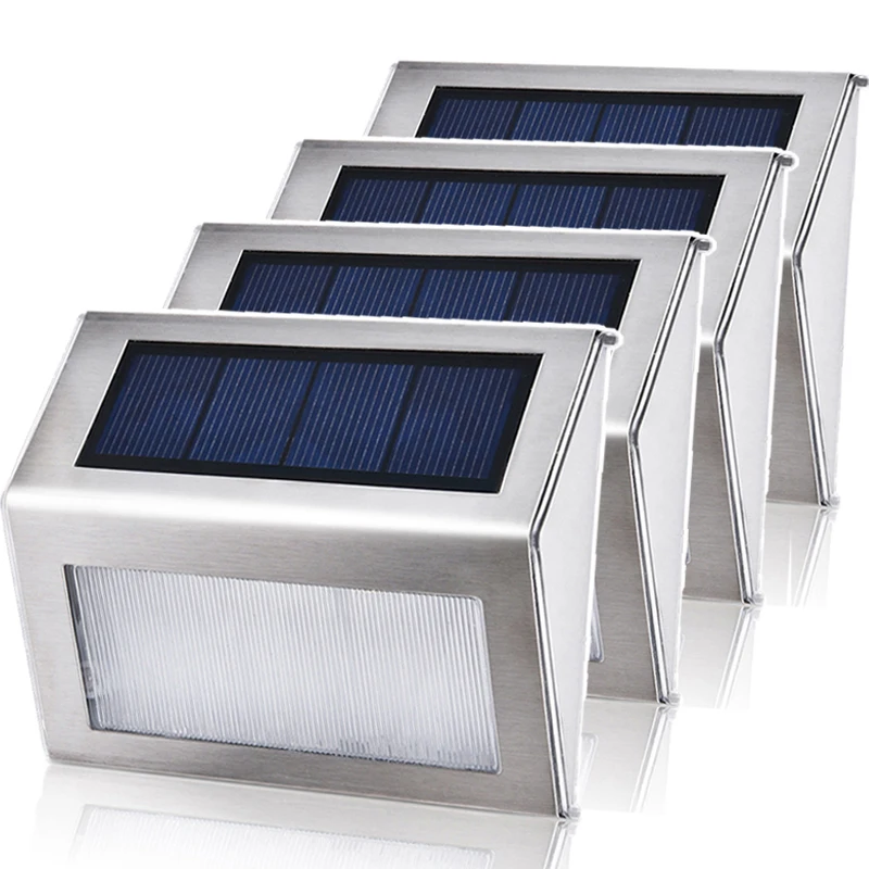 Светодиодный уличный ночник на солнечной батарее для лестницы